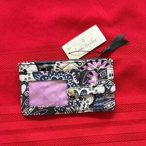 Vera Bradley Quilted Floral Card Wallet in Mimosa Medallion